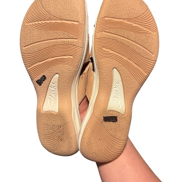 Clarks Breeze Grove Womens Size 7M Rose Synthetic Slide Sandals Shoes - Picture 4 of 5